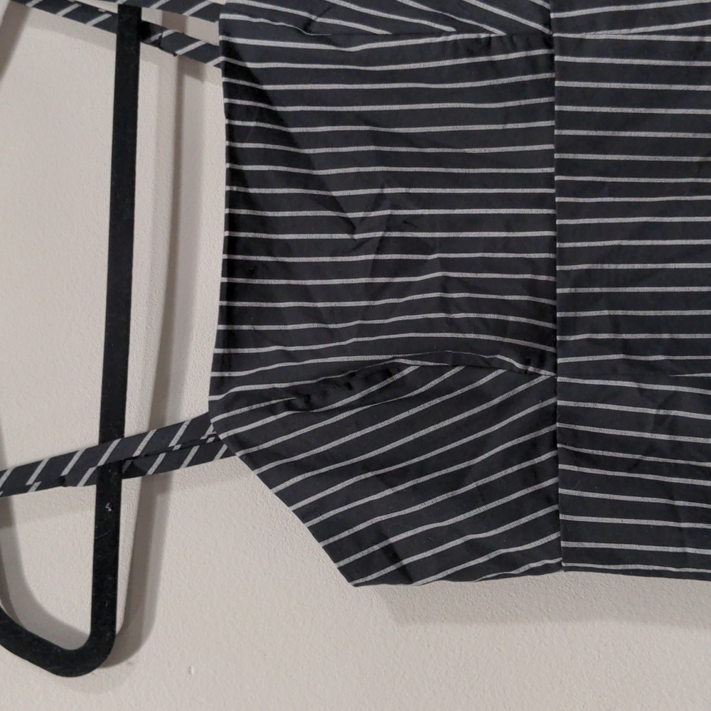 Kendall & Kylie Women's Pinstripe Tank Mini Dress Size XS Black/White - Picture 2 of 5